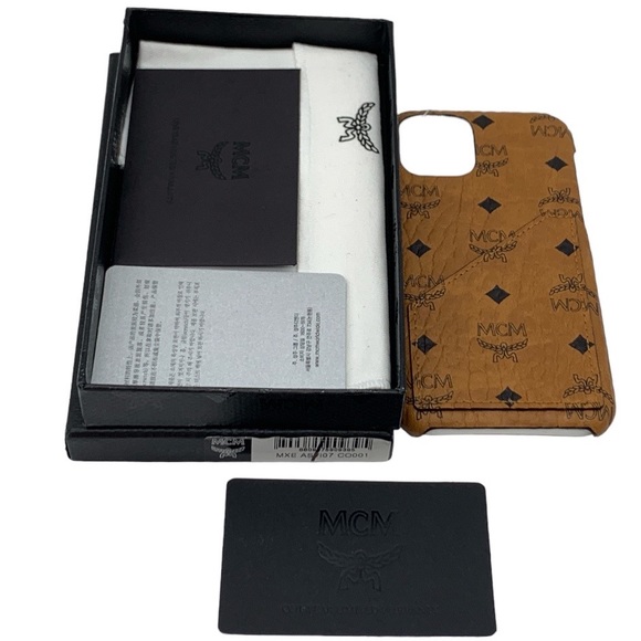 MCM iPhone 11 Pro Case Visetos Original in Cognac - Picture 9 of 9
